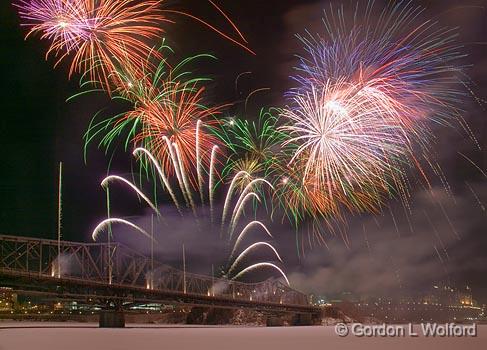 Winterlude 2010 Fireworks_13704.jpg - Winterlude ('Bal de Neige' in French) is the annual winter festivalof Canada's capital region (Ottawa, Ontario and Gatineau, Quebec).Photographed from Gatineau (Hull), Quebec, Canada.